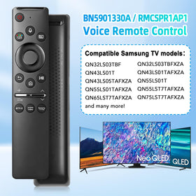 Tendodo Samsung BN59-01330A remote buttons close up with streaming shortcuts