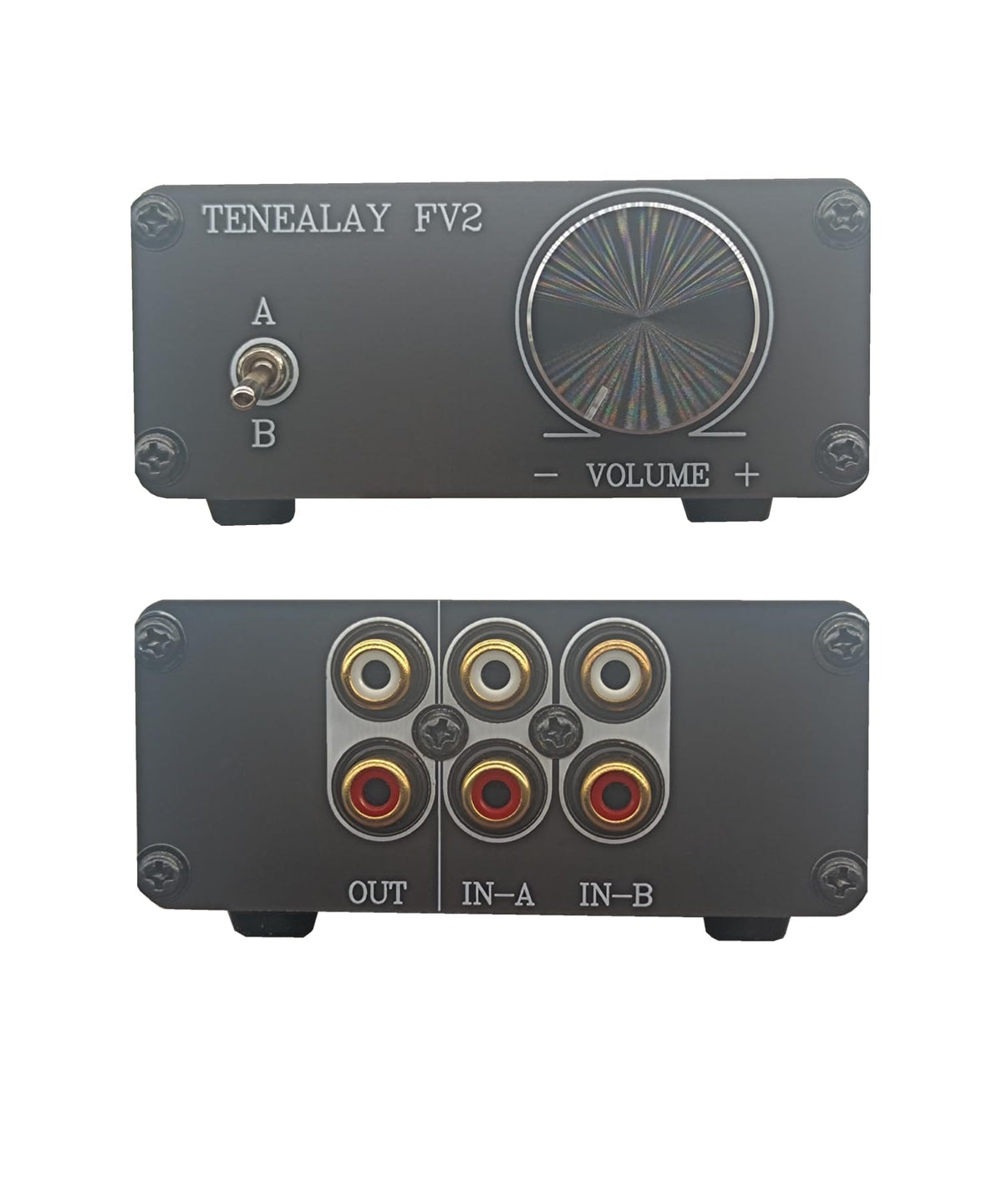 Tenelay FV2 front panel toggle for quick input switching and lossless listening
