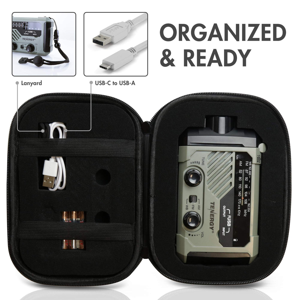 Tenergy packaged box with manual for easy unboxing and setup guidance
