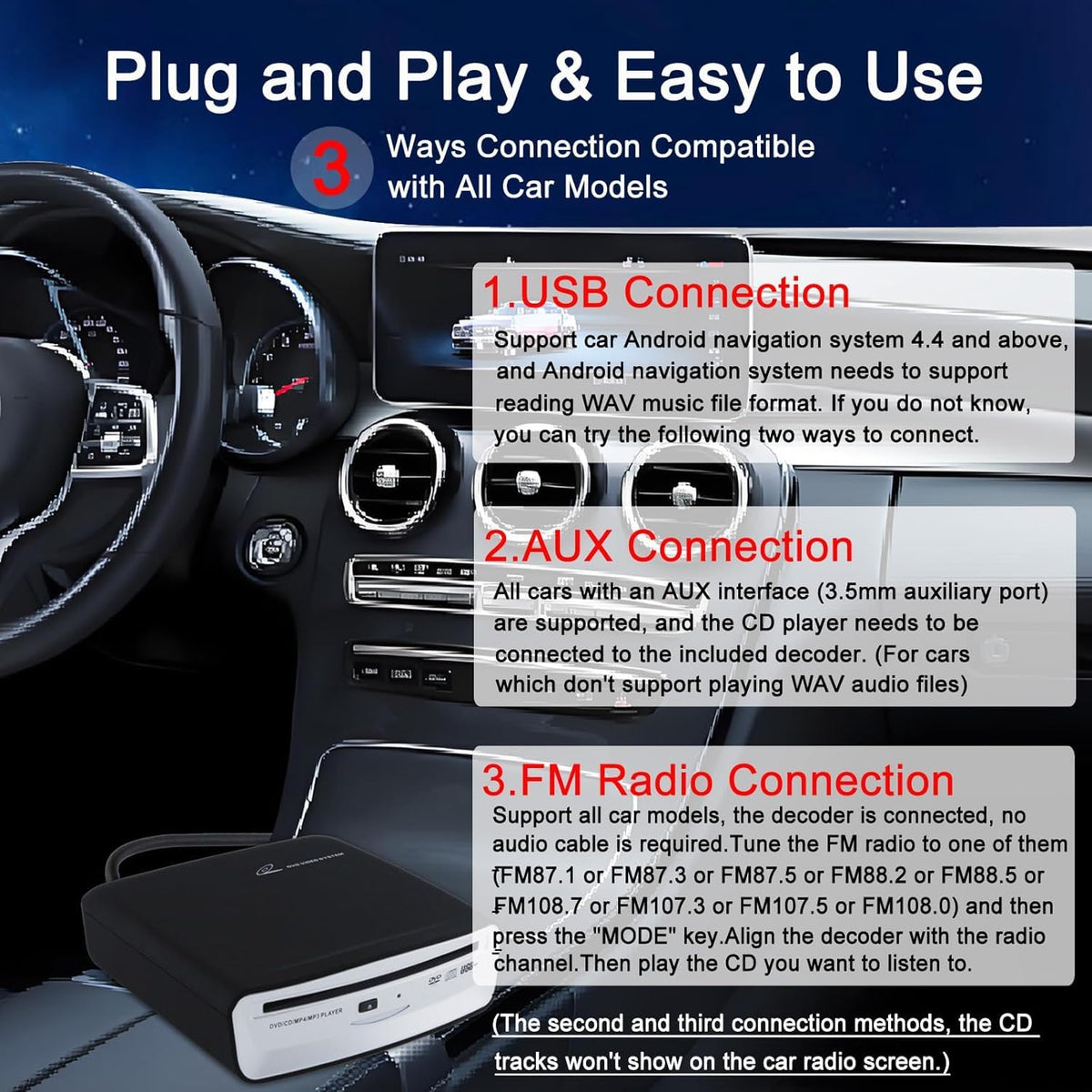 tengertang aux cable with audio conversion kit enabling broad car compatibility