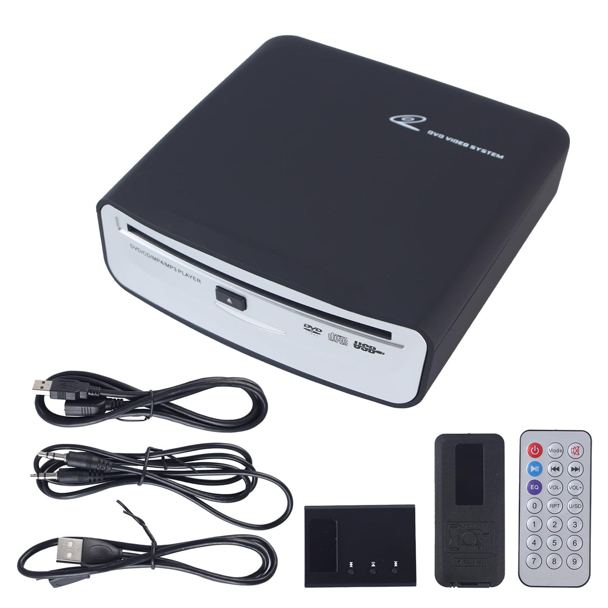 tengertang front view of external CD player showing compact design and easy use