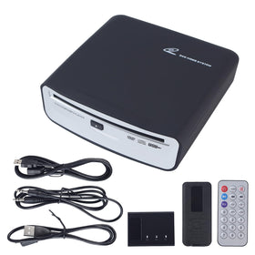 tengertang front view of external CD player showing compact design and easy use