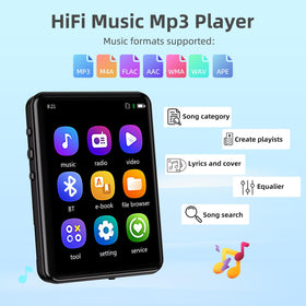Tengsen 32GB MP3 Player back view showing compact design for portability