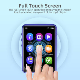 Tengsen MP3 blue SD card slot supports up to 128GB.