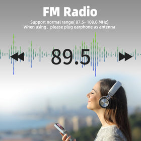 Tengsen MP3 Player playing video content on the 1.8-inch display
