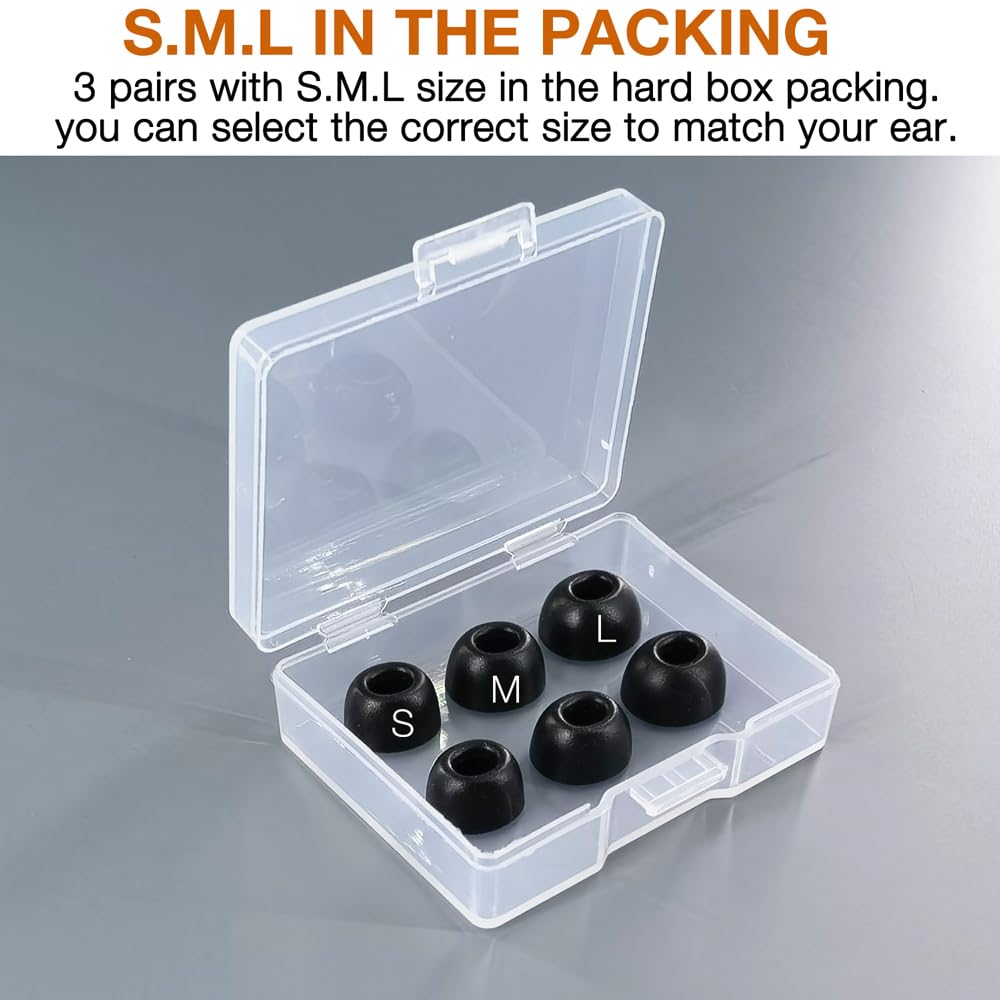 TENNMAK hard PP box open with S M L tips visible for easy size selection benefit