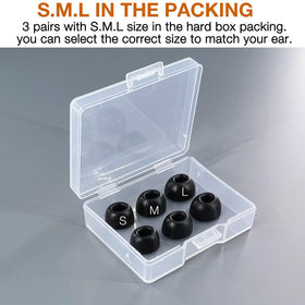TENNMAK hard PP box open with S M L tips visible for easy size selection benefit