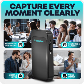 TensaOne classroom cafe use shows versatile daily recording.