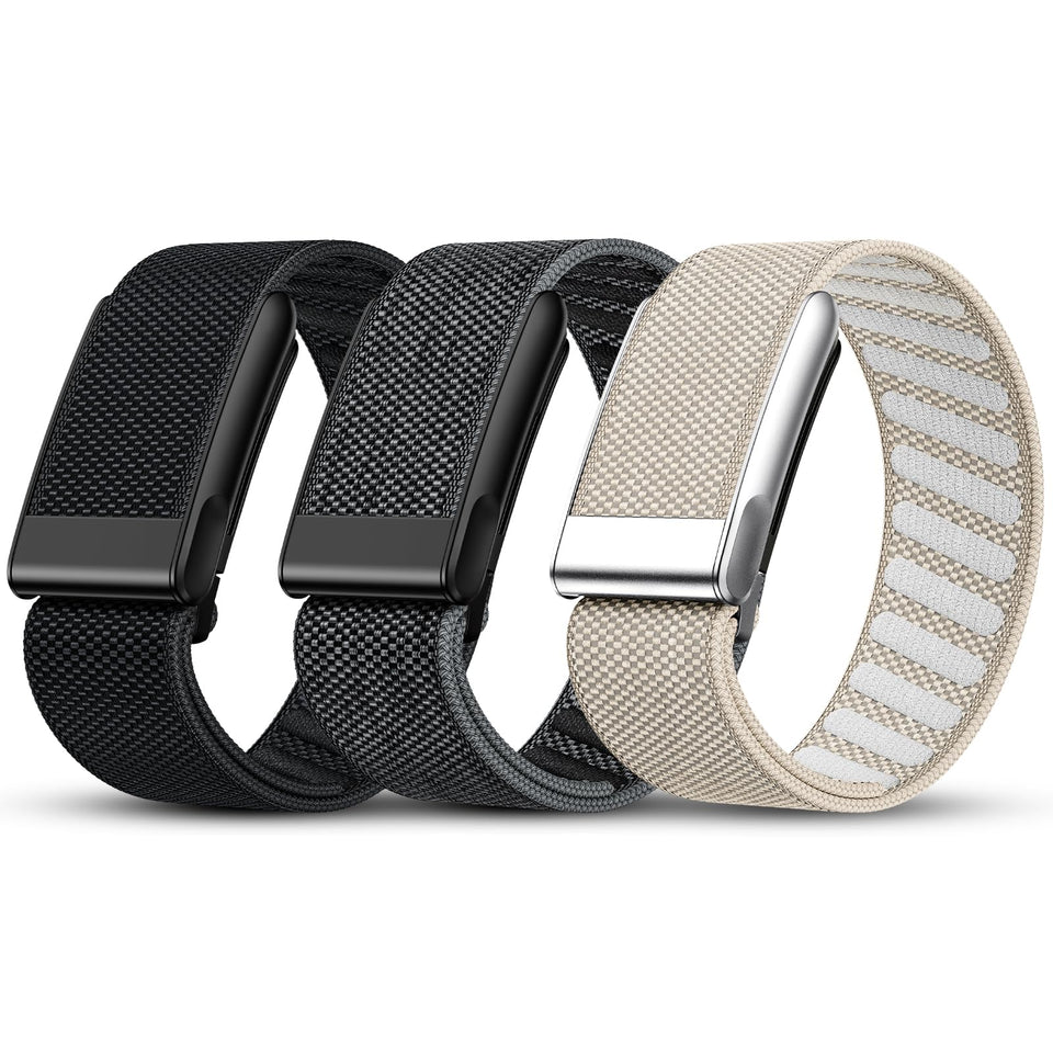 Tensea front view of three-pack band packaging showing convenience and color variety
