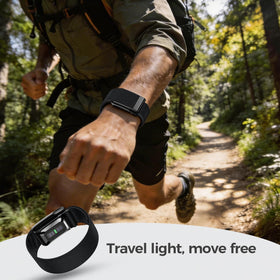 Tensea three bands laid flat showing color options for different activities