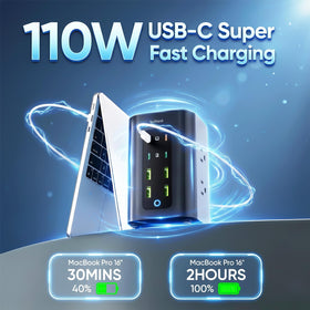 TenTrend flat plug and 5ft cord pictured flush to wall for neat setup
