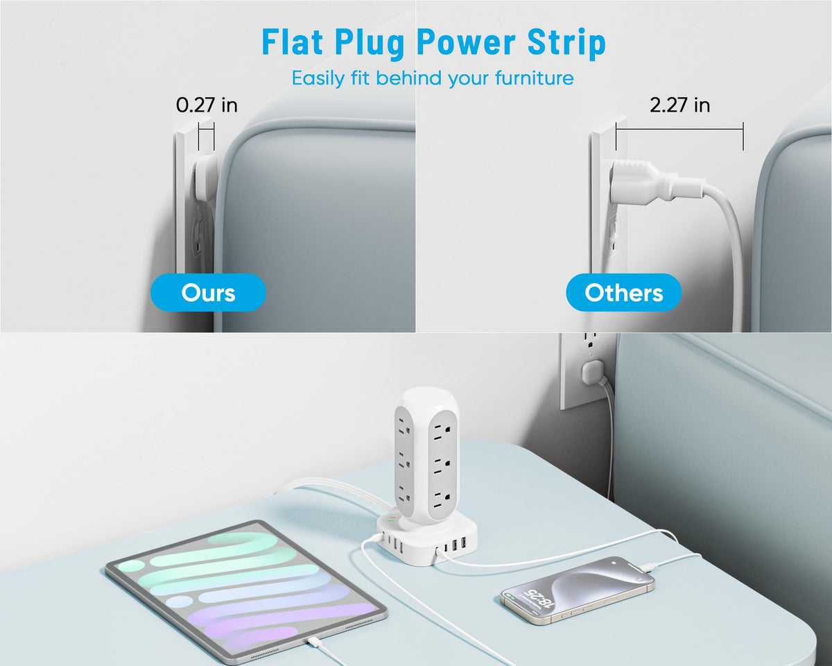 TenTrend in use on a desk charging laptop and phone for tidy workspace benefit