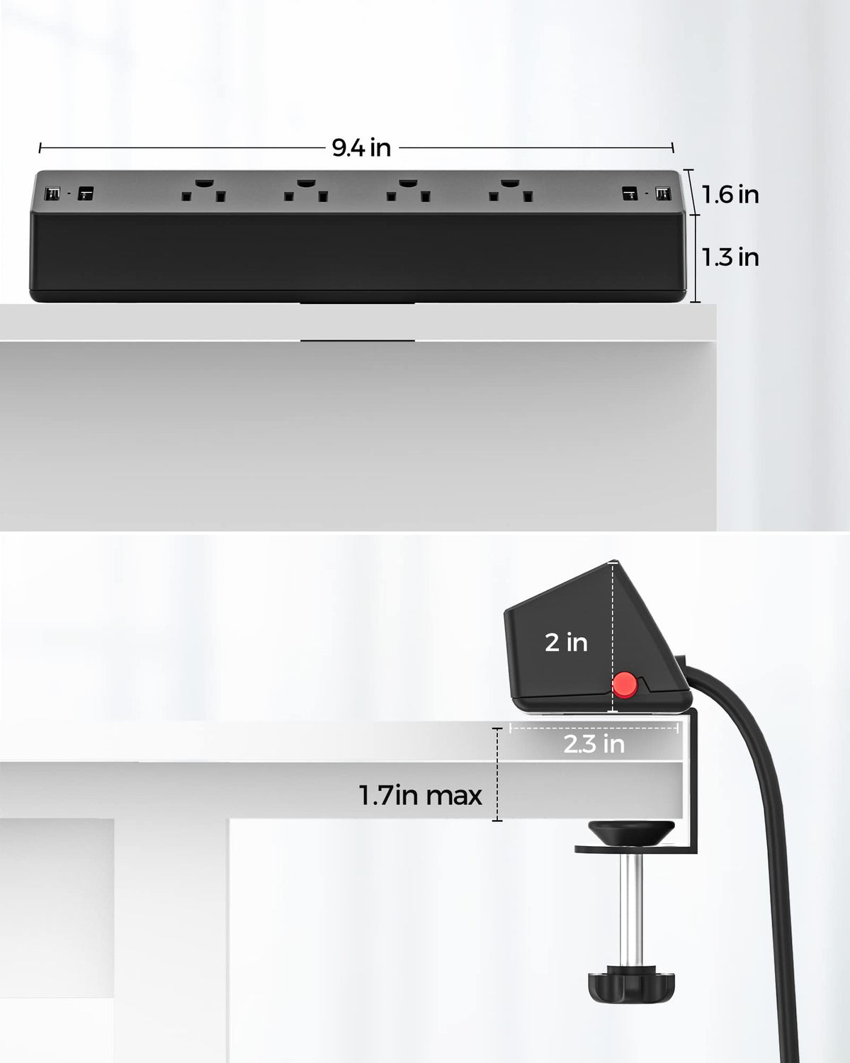 TenTrend in use on a home office desk powering monitor, laptop and phone