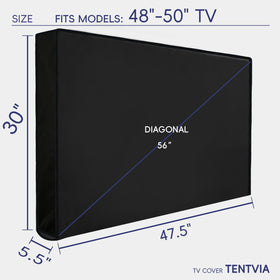 Tentvia open-back design fits most wall-mounted TVs for easy installation.