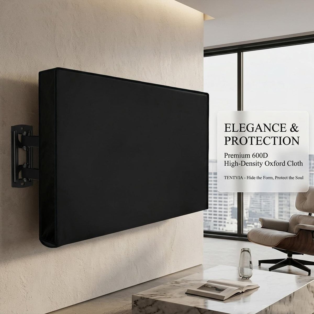 Tentvia waterproof coating shields against rain and snow while resisting dust.