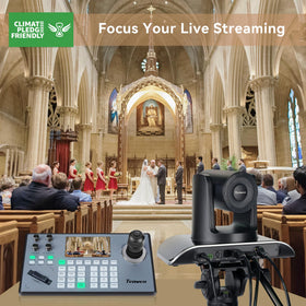 Tenveo bundle includes camera, controller, power, cables, mounts.