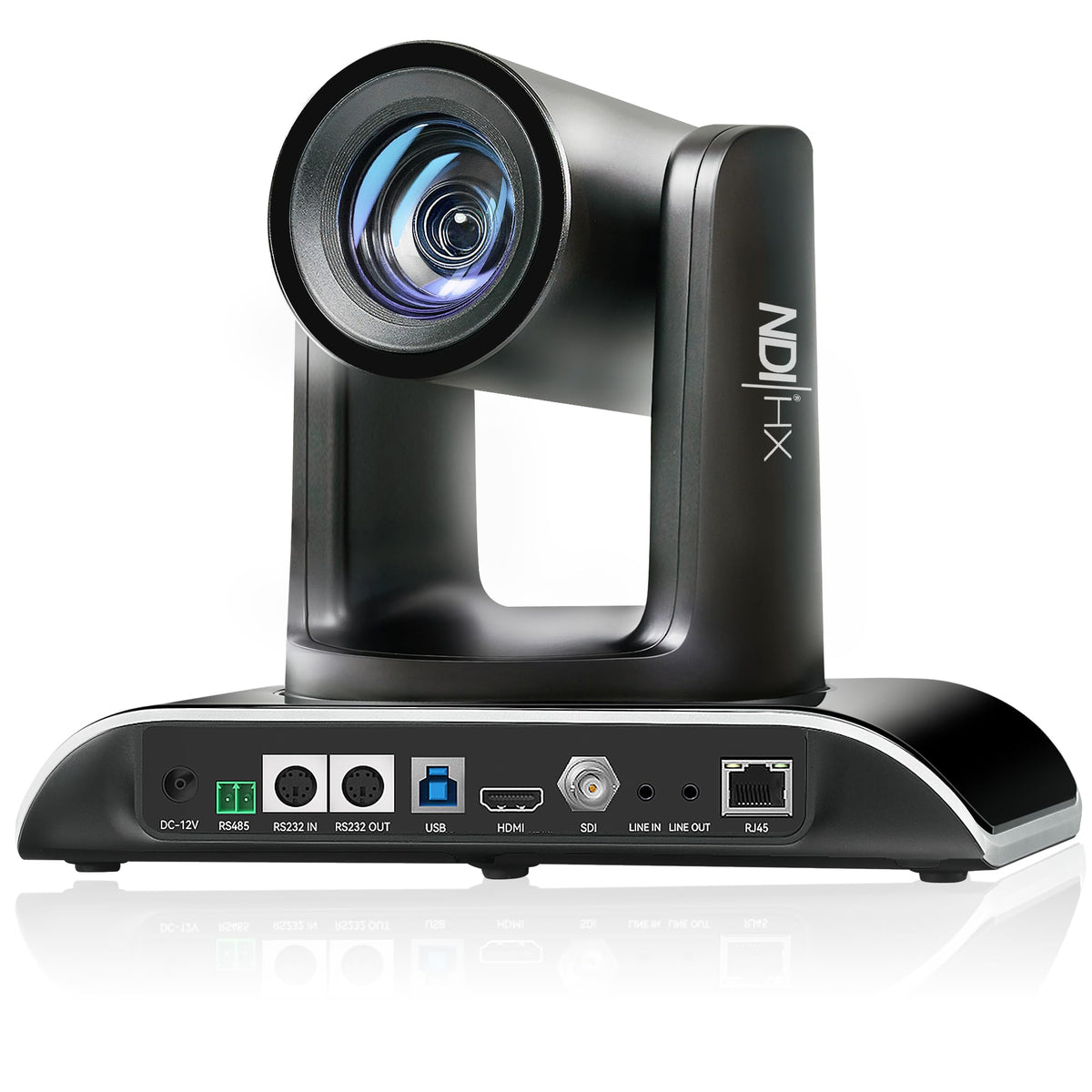 Tenveo NDI AI auto-tracking PTZ camera front view captures worship service smoothly.