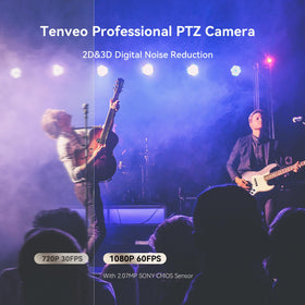 Tenveo NDI PTZ camera with IO ports ready for flexible multi-device connections.