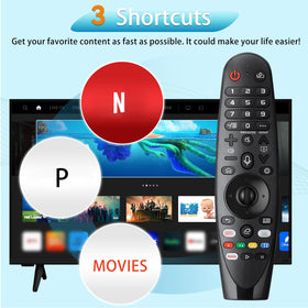 Terloogee remote offers quick app access with three hot-keys.