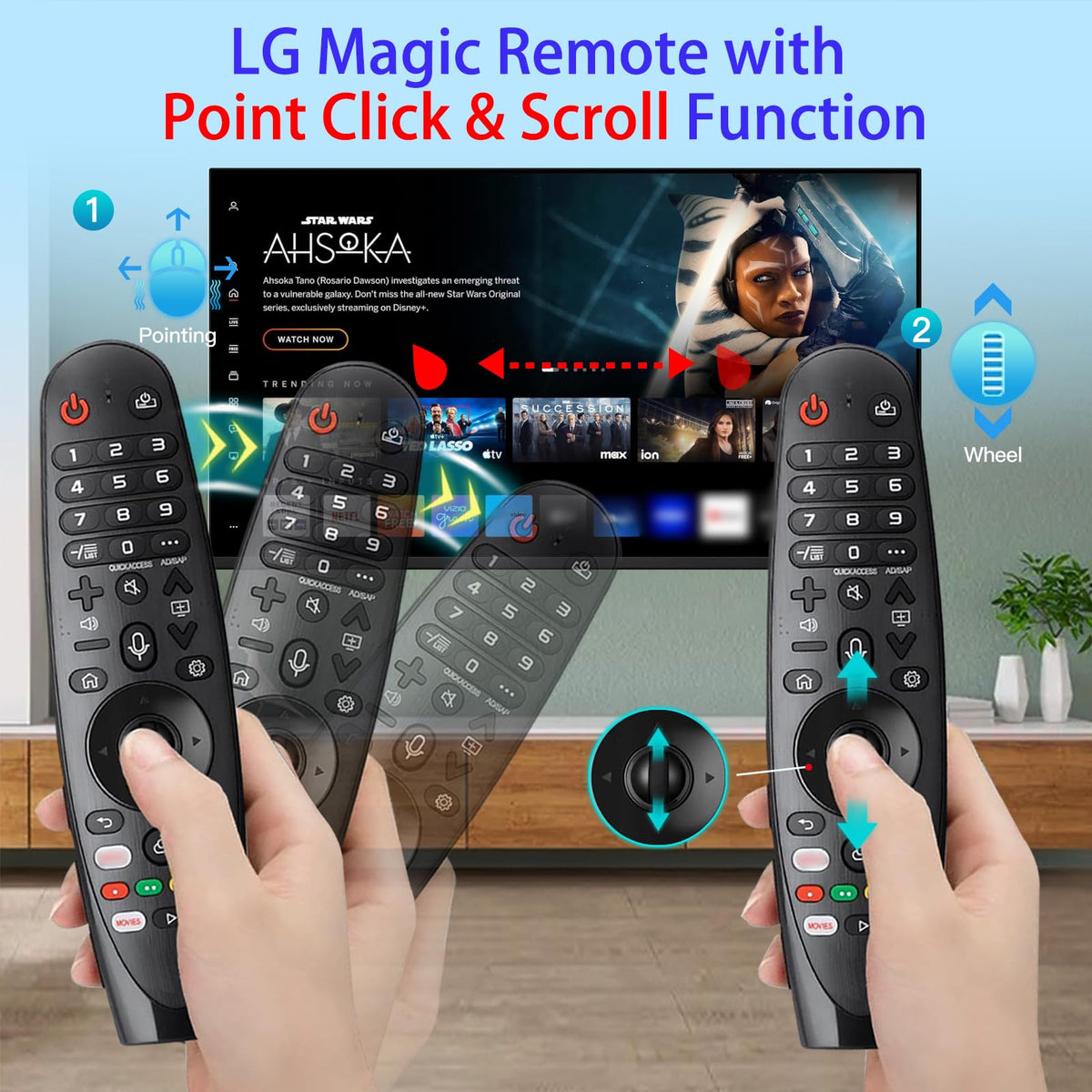 Terloogee LG remote supports Google Assistant and Alexa for voice control.