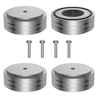 Tertullus aluminum body turntable feet provide solid isolation.