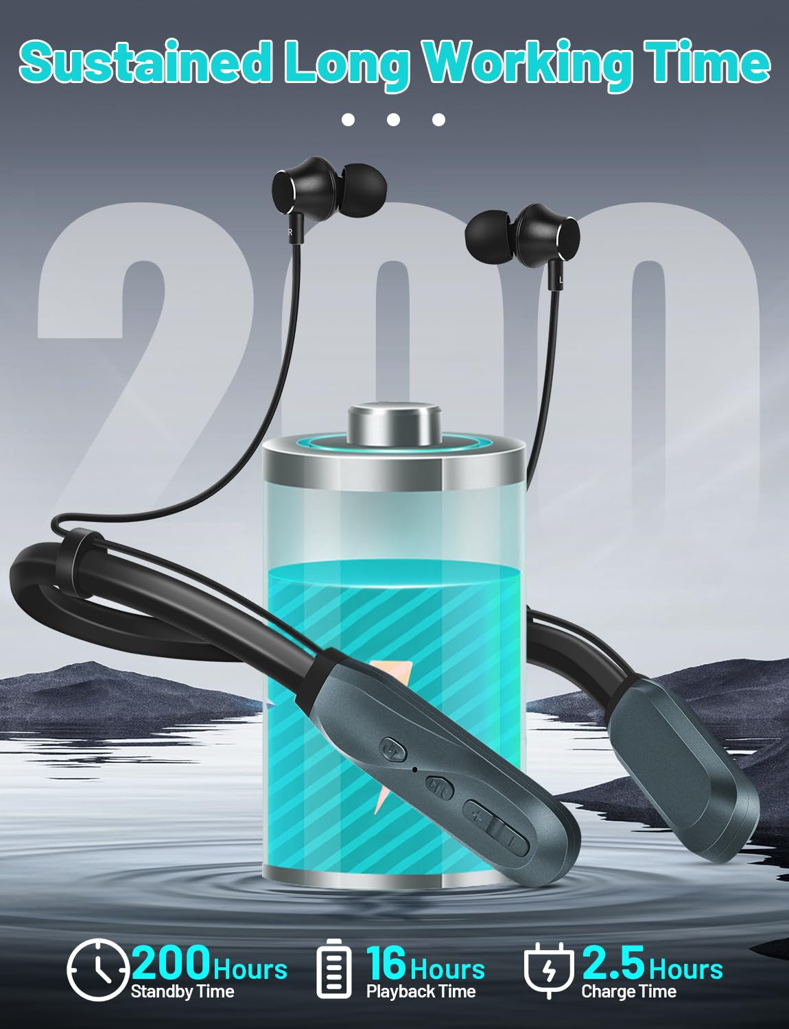 TERUBIN earbud close-up aluminum housing for stable sound