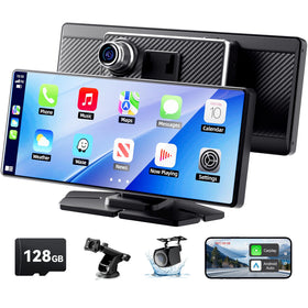 TERUNSOUl CarPlay Screen 8.1 inch with real-time maps and calls via wireless CarPlay