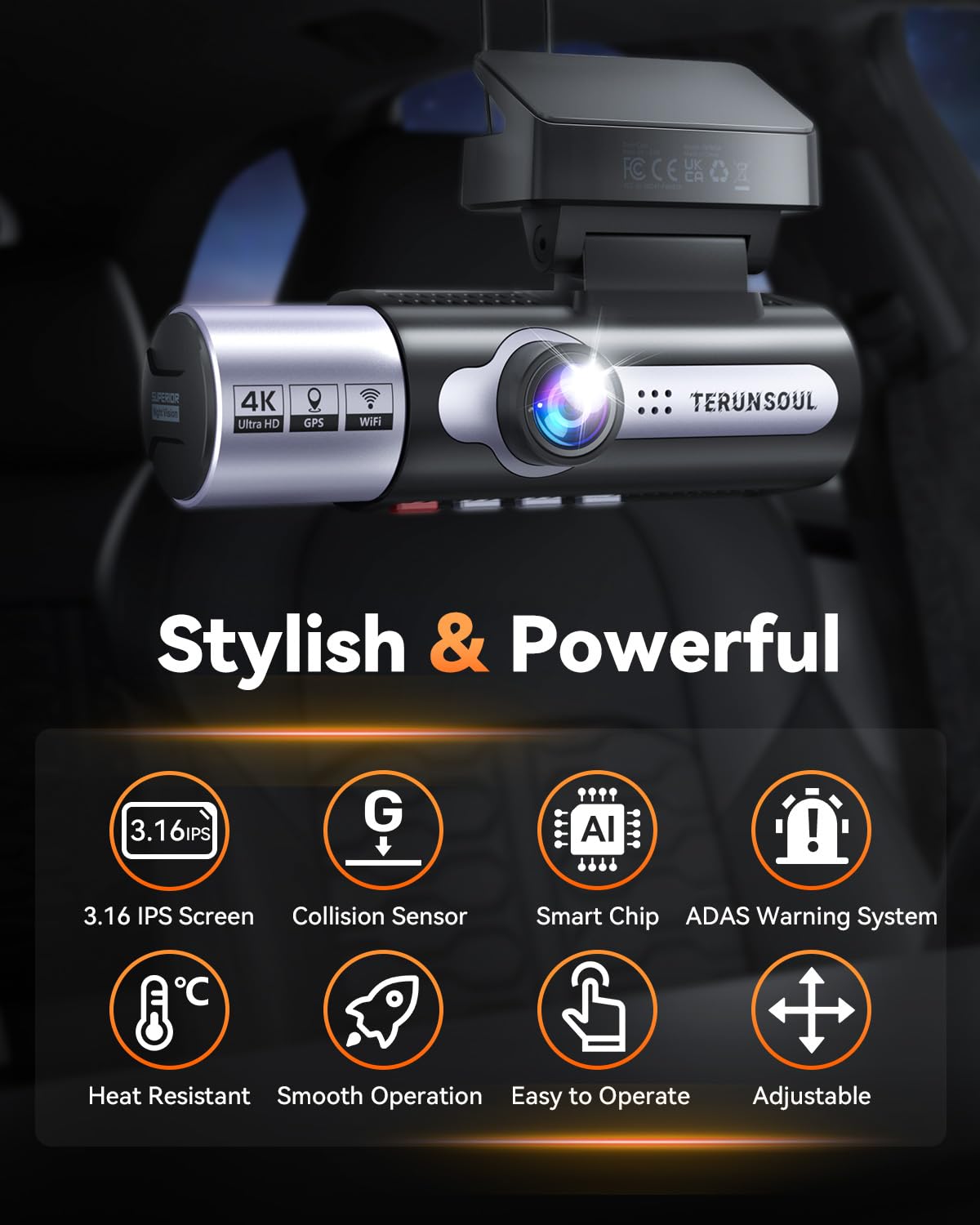 TERUNSOUl WiFi app control enables quick previews and easy sharing.