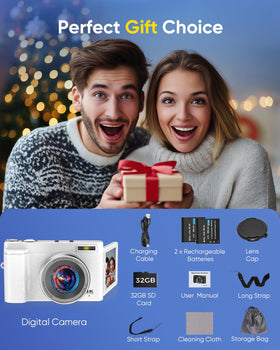 TESFOT White color option with travel-ready packaging.