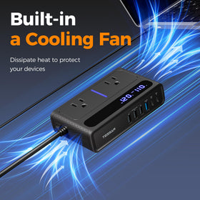 TESSAN extension cord adds reach for rear-seat charging