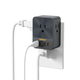 TESSAN 30W wall charger front view powers devices quickly and safely.