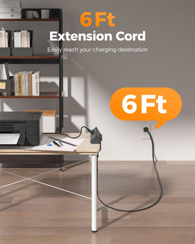 TESSAN 45-degree right-angle plug helps save room