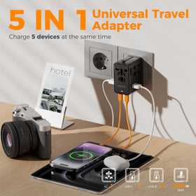 TESSAN adapter held in hand to show compact size and easy portability benefit