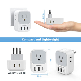 TESSAN four-side design allows multiple devices to charge at once