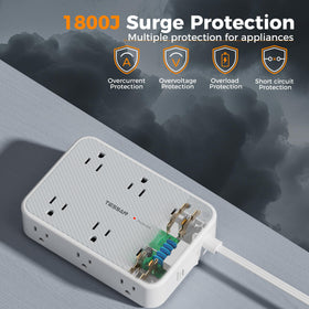TESSAN close-up of USB‑C port highlighting fast charging capability