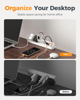 TESSAN compact 9-in-1 design reduces desk clutter.