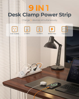 TESSAN flat extension cord six feet fits tight spaces