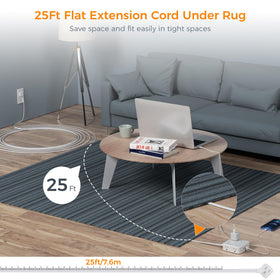 TESSAN flat plug 45° angle sitting flush to wall to save space