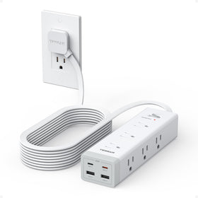 TESSAN front view showing 9 outlets and 4 USB ports for versatile charging