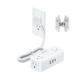 TESSAN front view showing outlets and USB ports for versatile charging