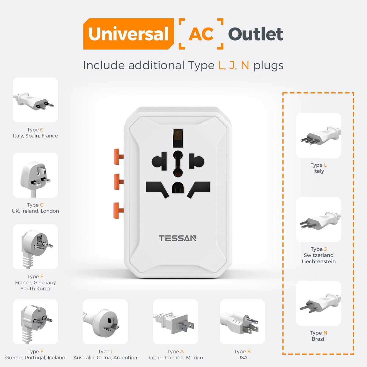 TESSAN held in hand to show size and portability for packing ease