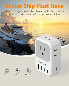 TESSAN cruise-ready adapter powers devices on board