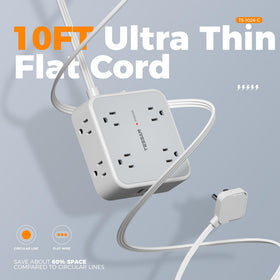 TESSAN mounted under a desk to save space and keep cables tidy