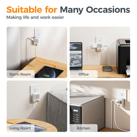 TESSAN USB ports power multiple devices at once with minimal clutter.