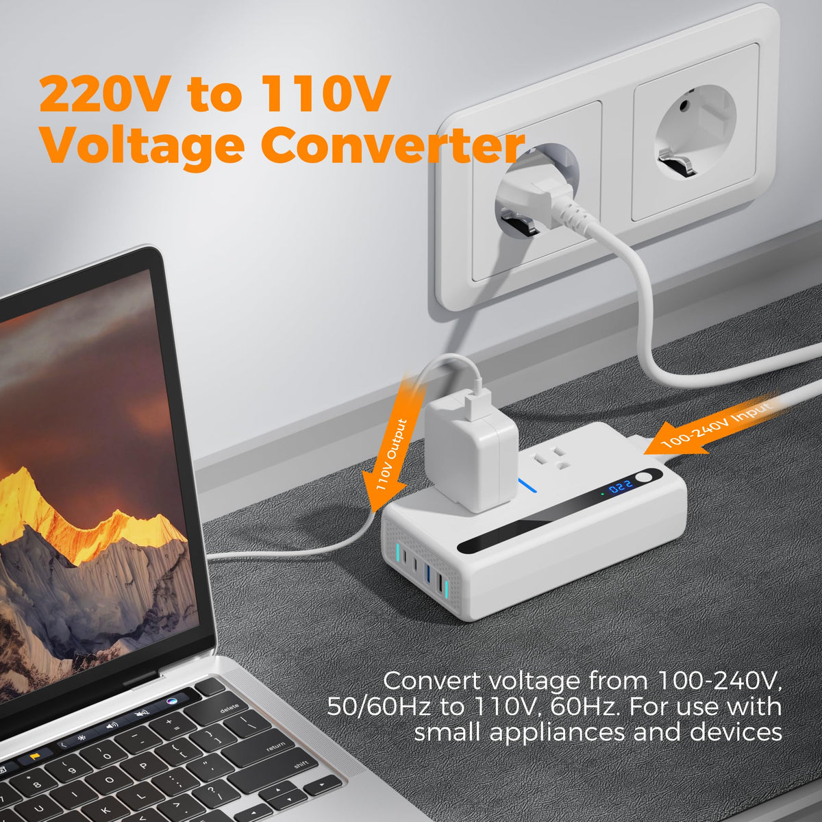 TESSAN set of international plug heads for travel convenience and compatibility