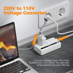 TESSAN set of international plug heads for travel convenience and compatibility
