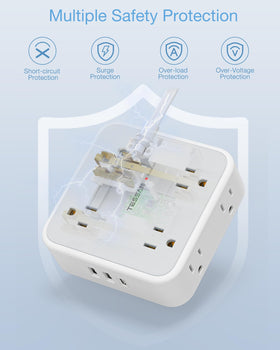 TESSAN power switch and indicator light for convenient on/off control and safety