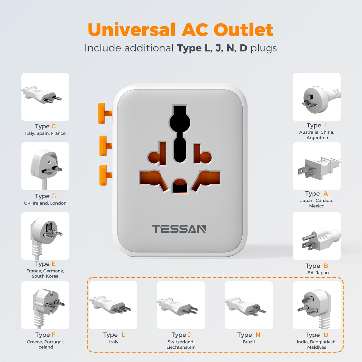 TESSAN beside a passport and phone demonstrating lightweight size for easy packing