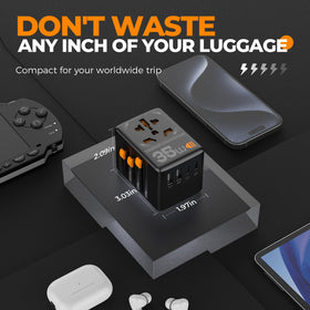 TESSAN held in hand showing compact scale to save suitcase space while traveling