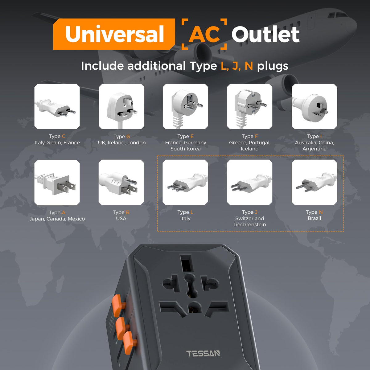 TESSAN beside smartphone to show scale and portable convenience for travel